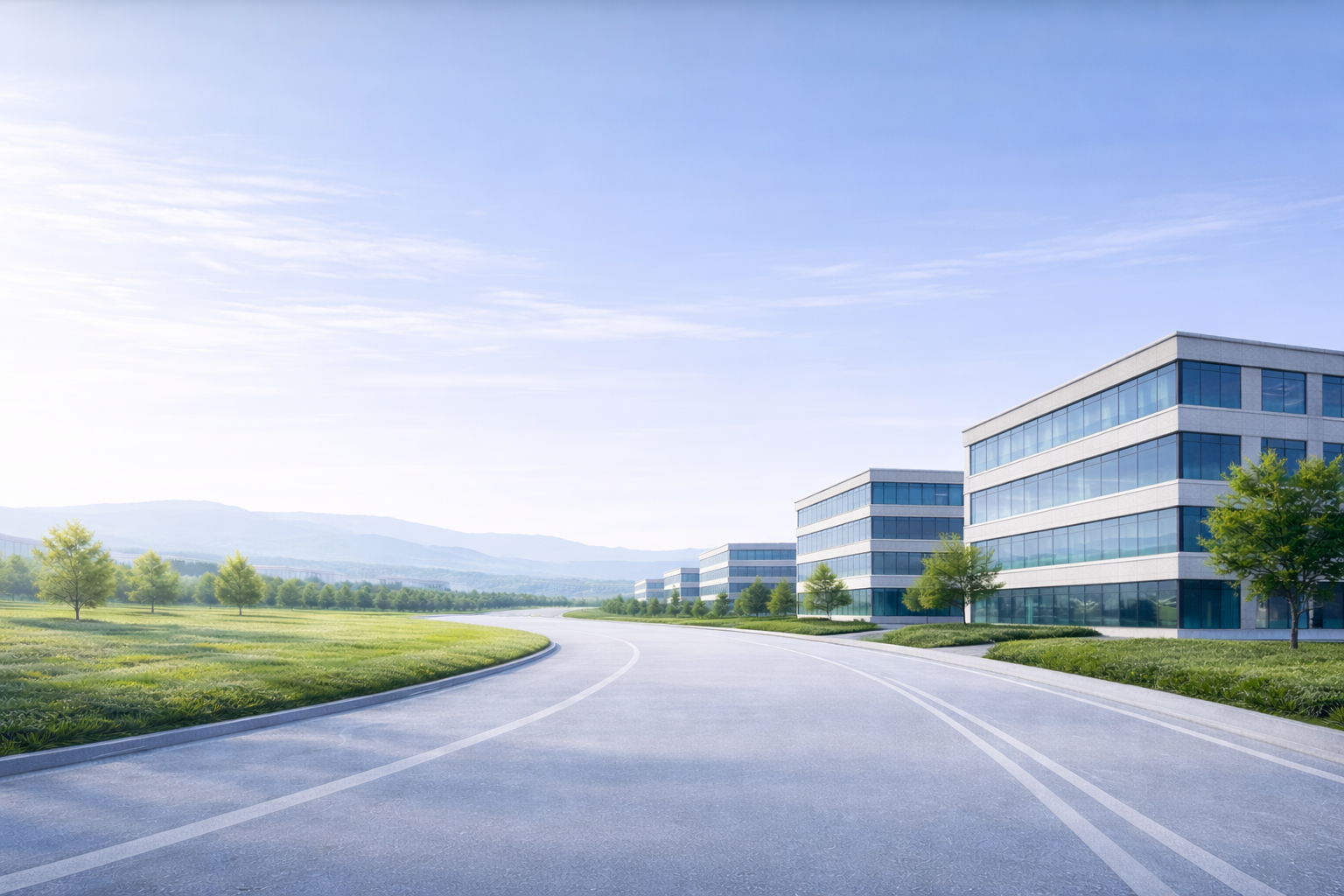 会社概要ページを表現した企業キャンパスイメージ