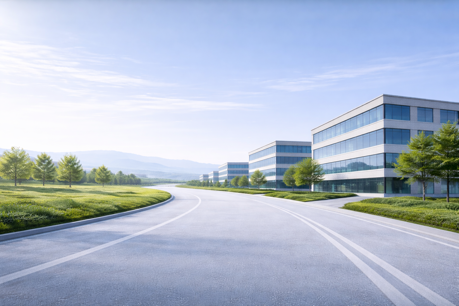 技術の強みページを表現した精密なエンジニアリングキャンパスイメージ